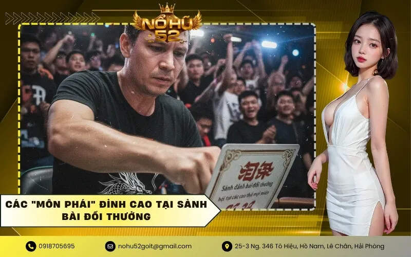 Các môn phái đỉnh cao tại sảnh bài đổi thưởng